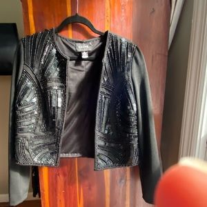 Cache Crop Beaded Jacket